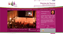 Desktop Screenshot of diocese-tournai.be