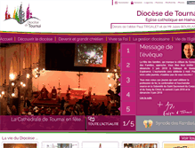 Tablet Screenshot of diocese-tournai.be